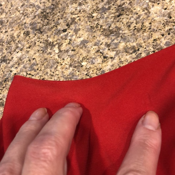 Evan Picone Red Tiered Elegant Dress Size 4 -Great Holiday Party Dress! - Picture 11 of 16